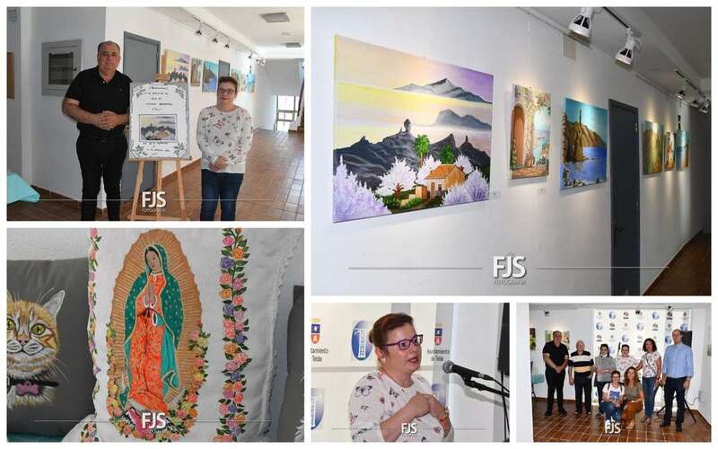 Collage de fotos de la exposición/Francisco Javier Santana.